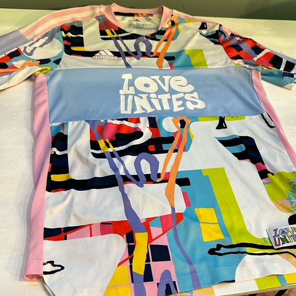 AOP Adidas Love Unites Allover Multicolor Jersey - Picture 6 of 14